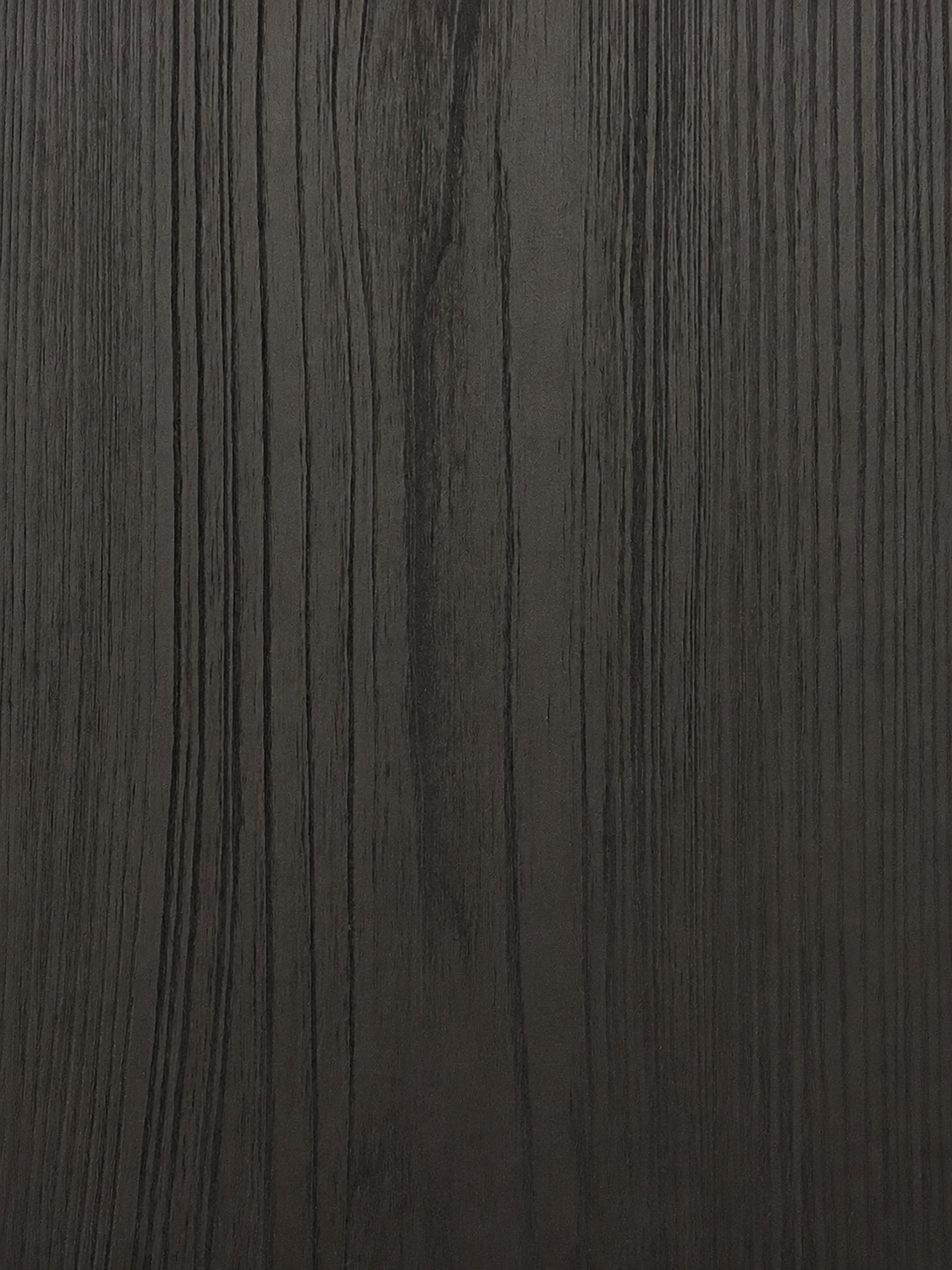 Carbon Black S2006 vertical woodgrain melamine sample